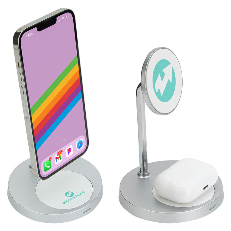 MagPort Magnetic Wireless Charging Stand with Additional 5W Base Charger #3