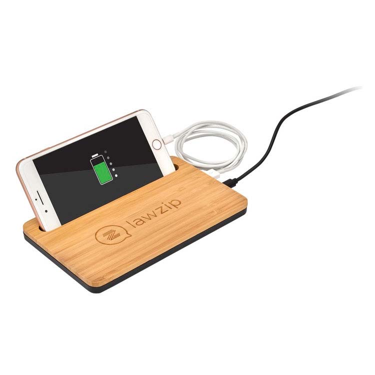 Chargeur sans fil de bureau 5W bambou #2