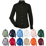 Harriton Ladie's Easy Blend Long-Sleeve Twill Shirt