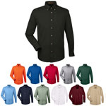 Harriton Men's Easy Blend Long-Sleeve Twill Shirt