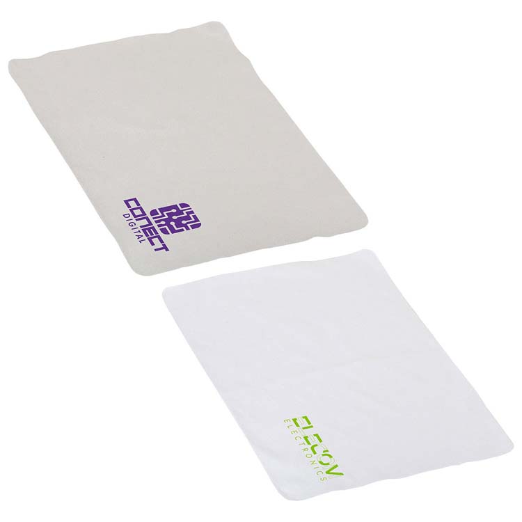 Tablet 1-Color 11" x 7" Microfiber Cleaning Cloth