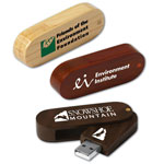 Clé USB écologique pivotante en bois
