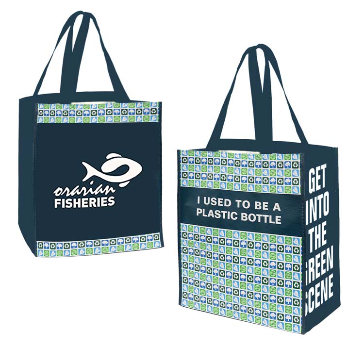 PET Preprinted Jumbo Grocery Tote
