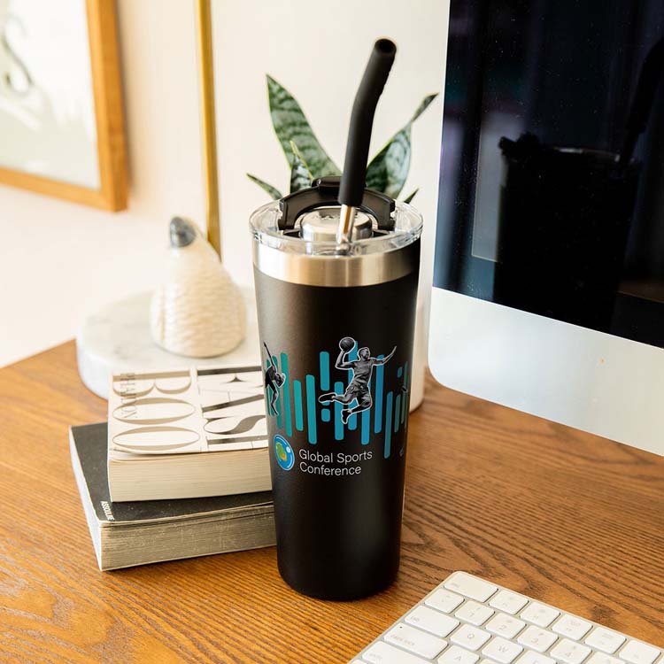 Nayad Trouper Stainless Steel Double Wall Tumbler with Straw 22 oz #3