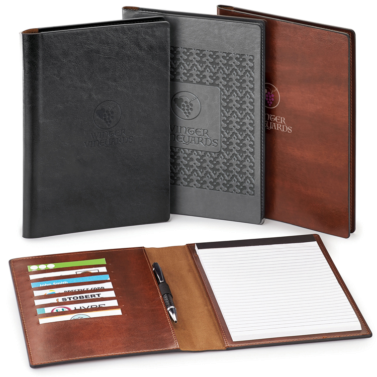 Fabrizio Padfolio with Refillable Notepad