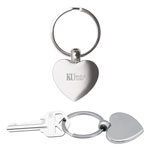 Porte-clés en métal coeur