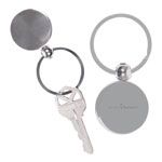 Porte-clés rond en métal