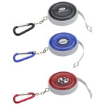 Round Retractable 5' Tape Measure with Carabiner