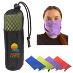 Microfiber Quick Dry and Cooling Towel in Mesh Pouch