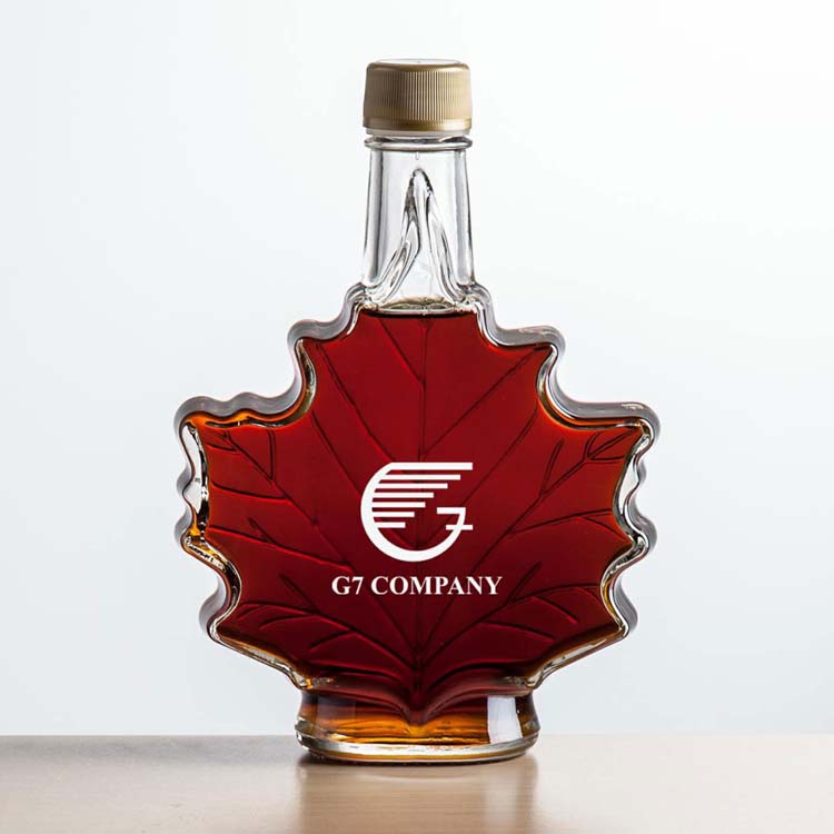 500ml Maple Syrup Maple Leaf Imprinted