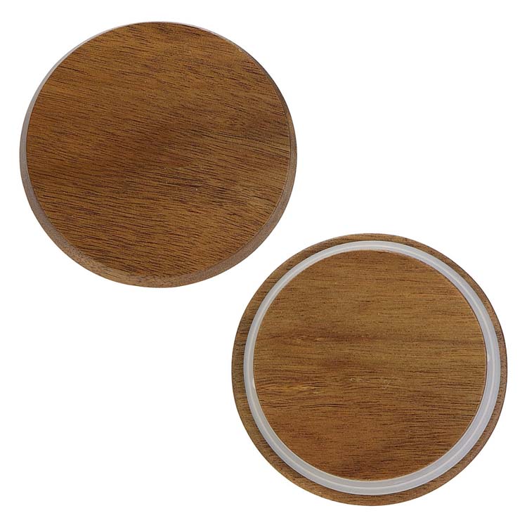 Bellaria 15 oz Ceramic Mug with Wood Lid #2