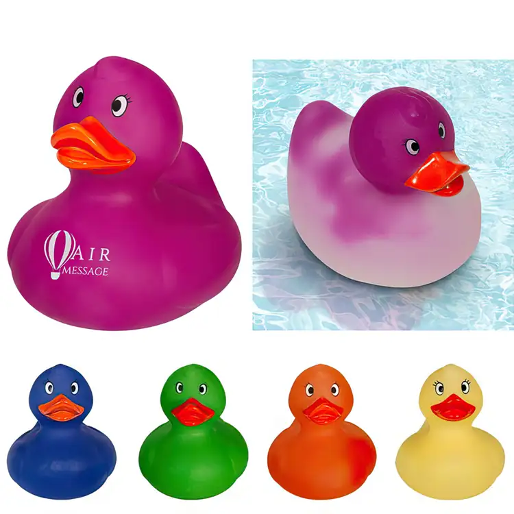 Canard en caoutchouc changeant de couleur