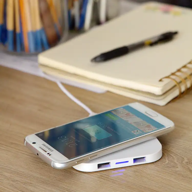 Power Deck Wireless Charger with Dual USB Ports #2
