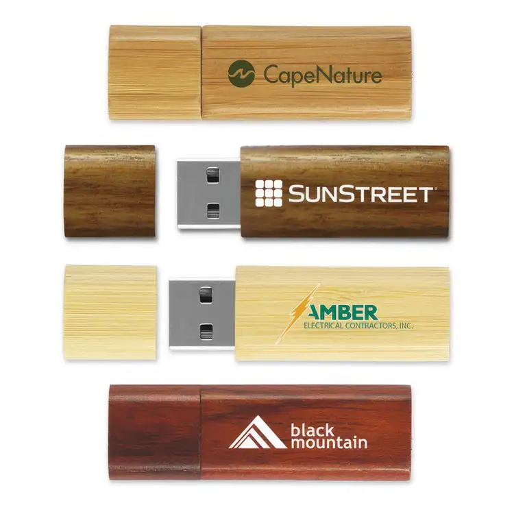 Clé USB en bois avec capuchon magnétique #1