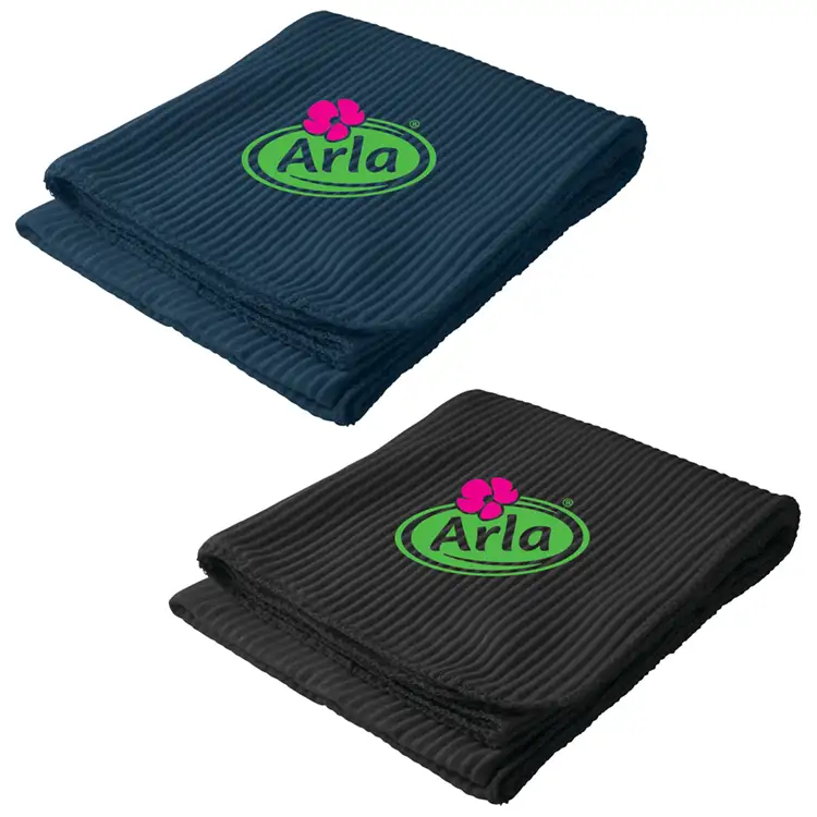 Couverture en molleton côtelé