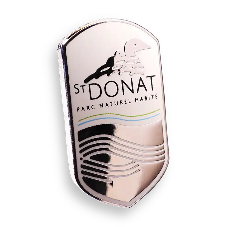 Cloisonne Pin with Print #2