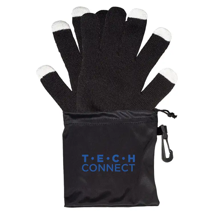 Touchscreen-Friendly Gloves In Pouch #2