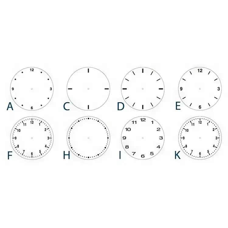 Square Black Acrylic Wall Clock #2