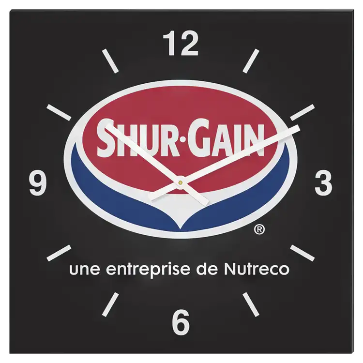 Square Black Acrylic Wall Clock