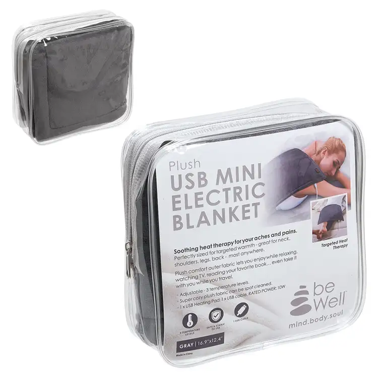 BeWell Plush USB Mini Electric Heated Blanket #2