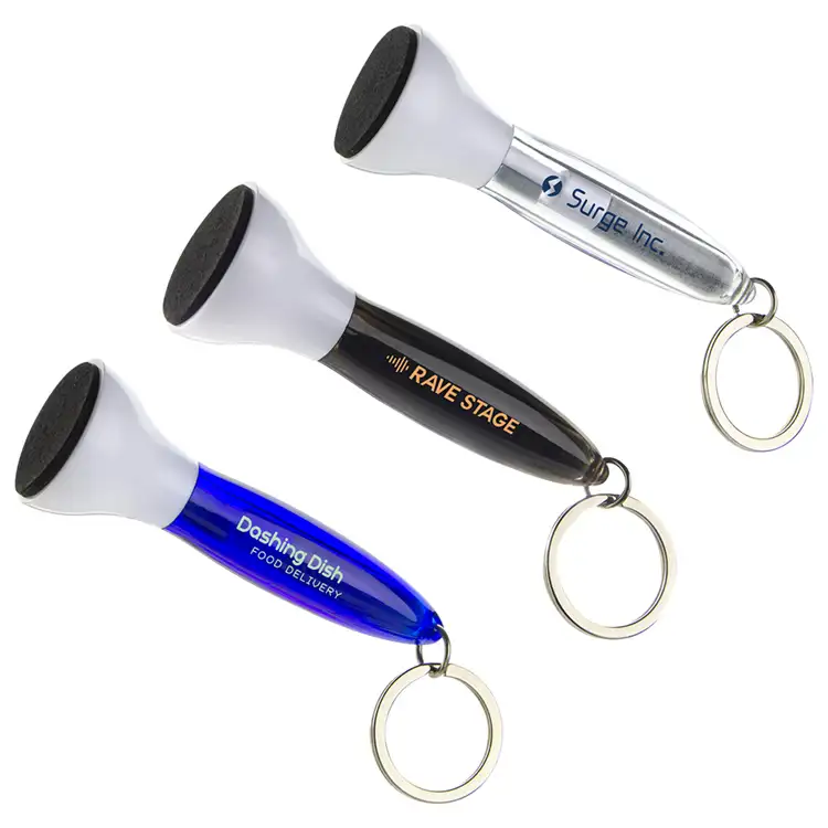 Nettoyant pour écouteurs et écran en microfibre Swab avec porte-clés