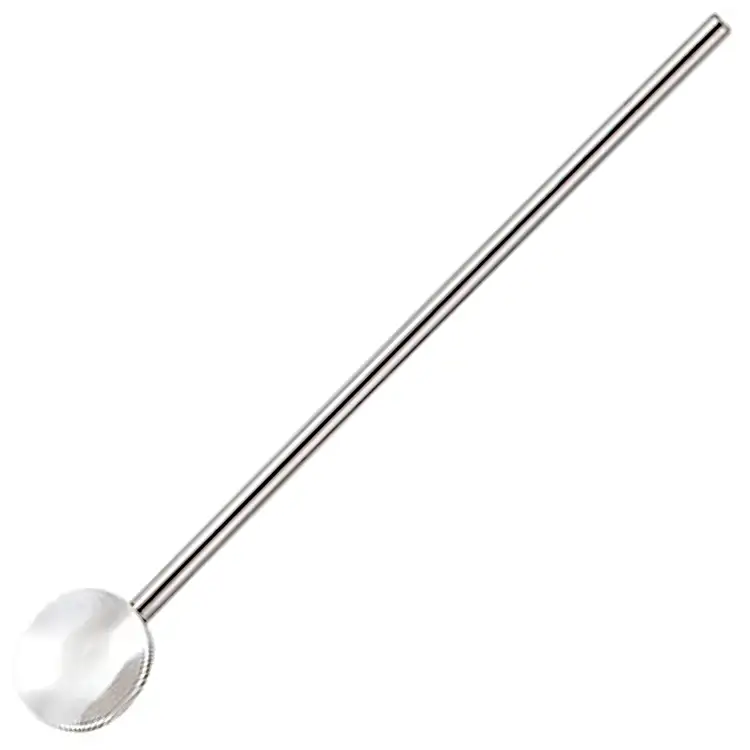 Paille cuillère à cocktail en acier inoxydable