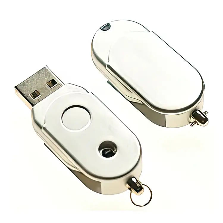 Petite clé USB pivotante en plastique