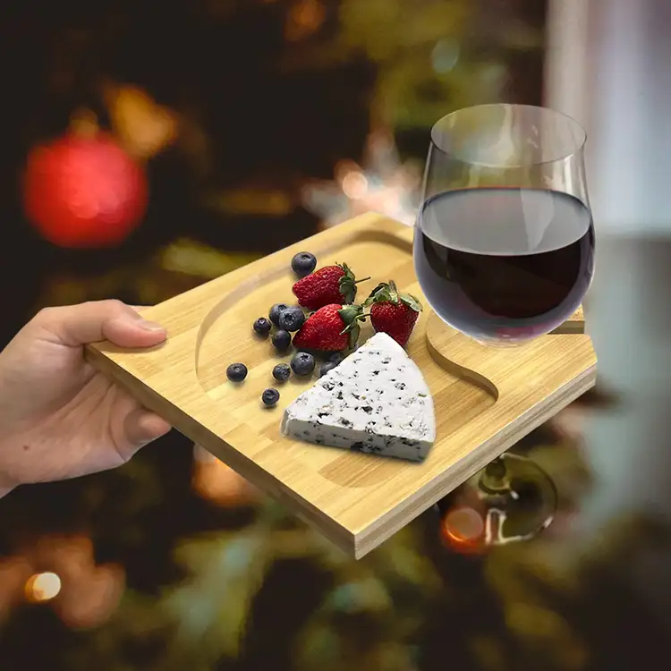 Plateau pour vin et apéritifs