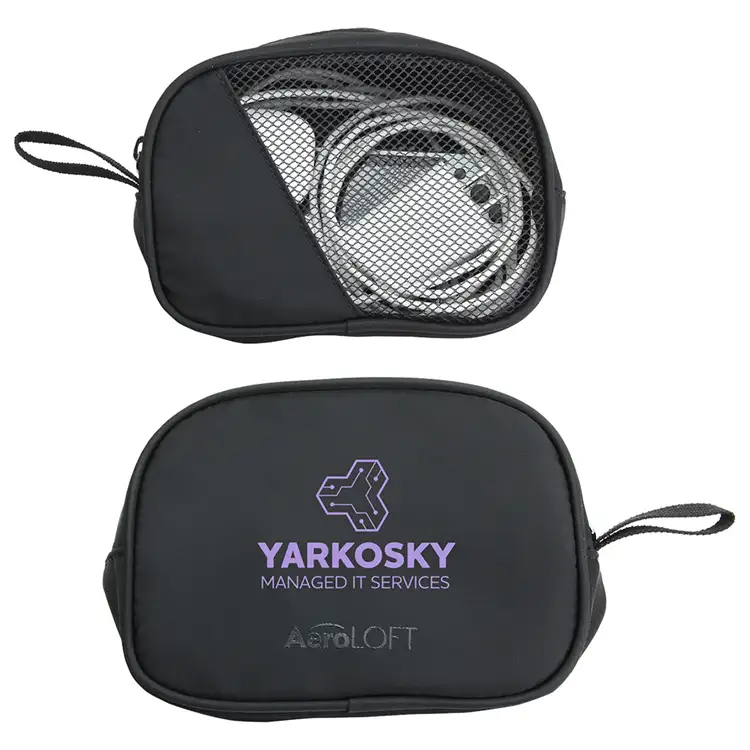 AeroLOFT Jet Black Tech Organizer Mesh Pouch