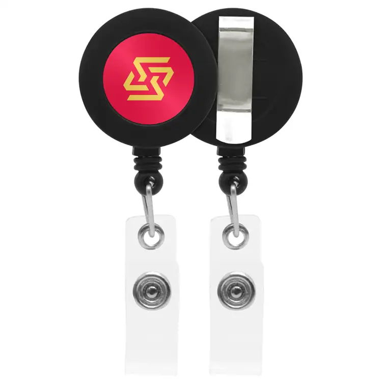 Retractable Badge Reel with Metal Slip Clip - Full Color #2