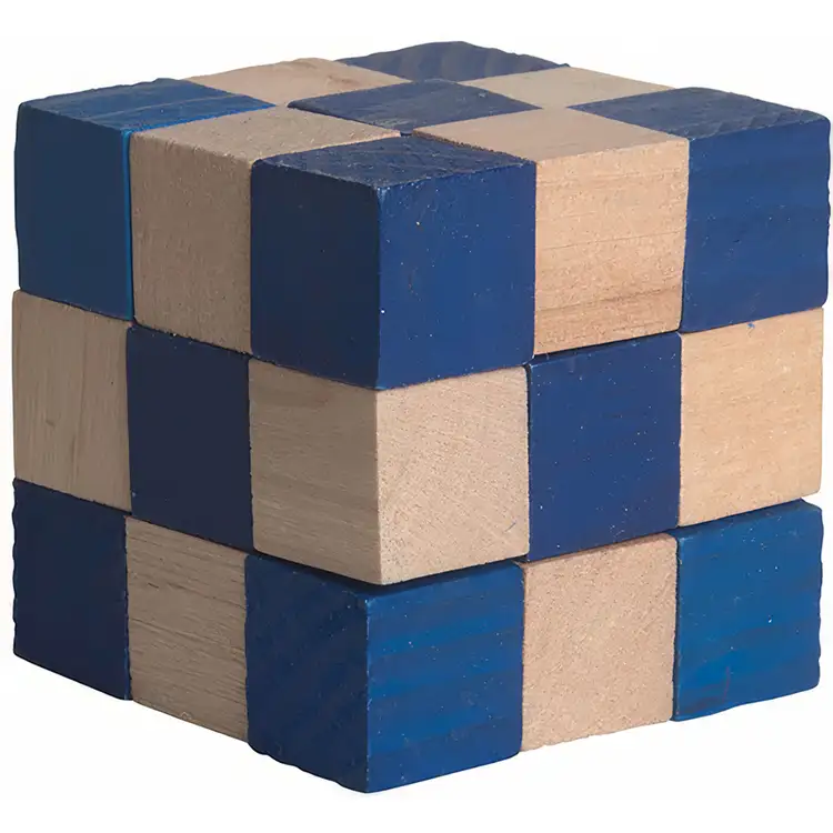 Wooden Elastic Cube Puzzle #3