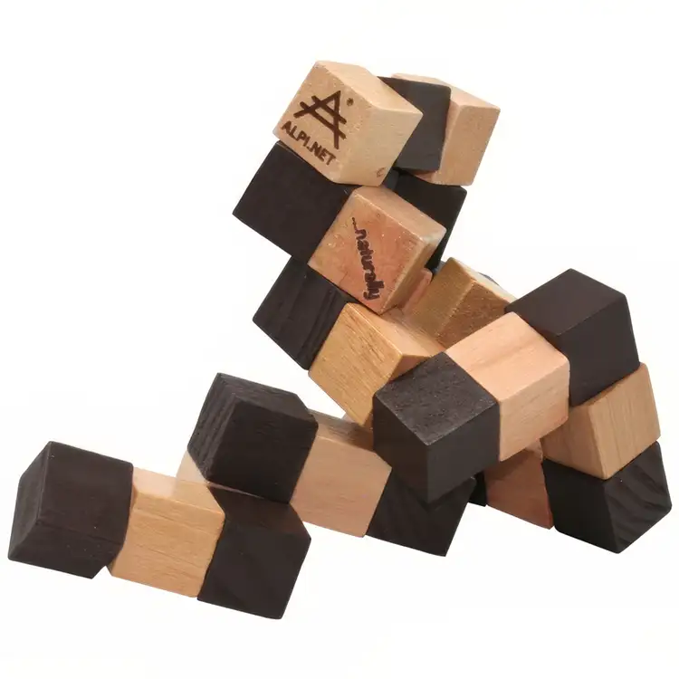 Wooden Elastic Cube Puzzle #8