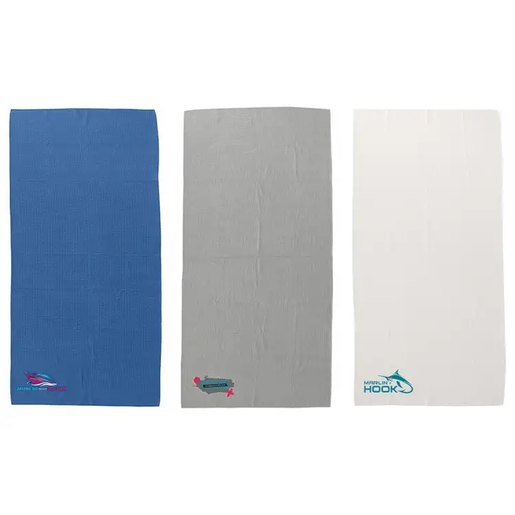 Serviette de plage Seaside 30" x 60" en microfibre gaufrée