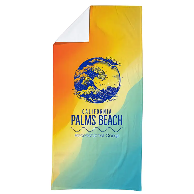 Silk Touch Beach Towel 30" x 60" Full Color #2