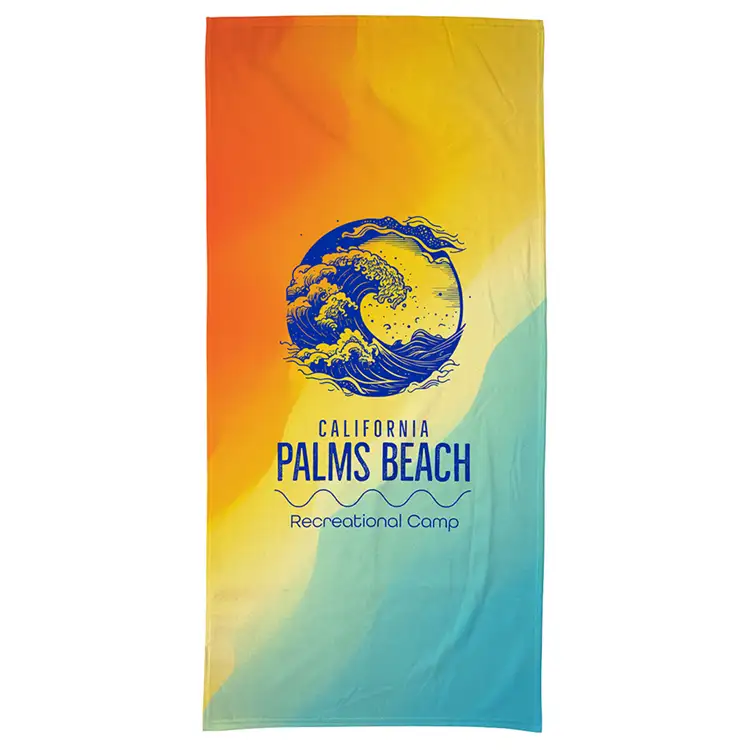 Silk Touch Beach Towel 30" x 60" Full Color