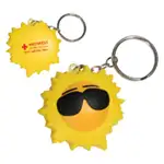 Cool Sun Key Chain Stress Reliever