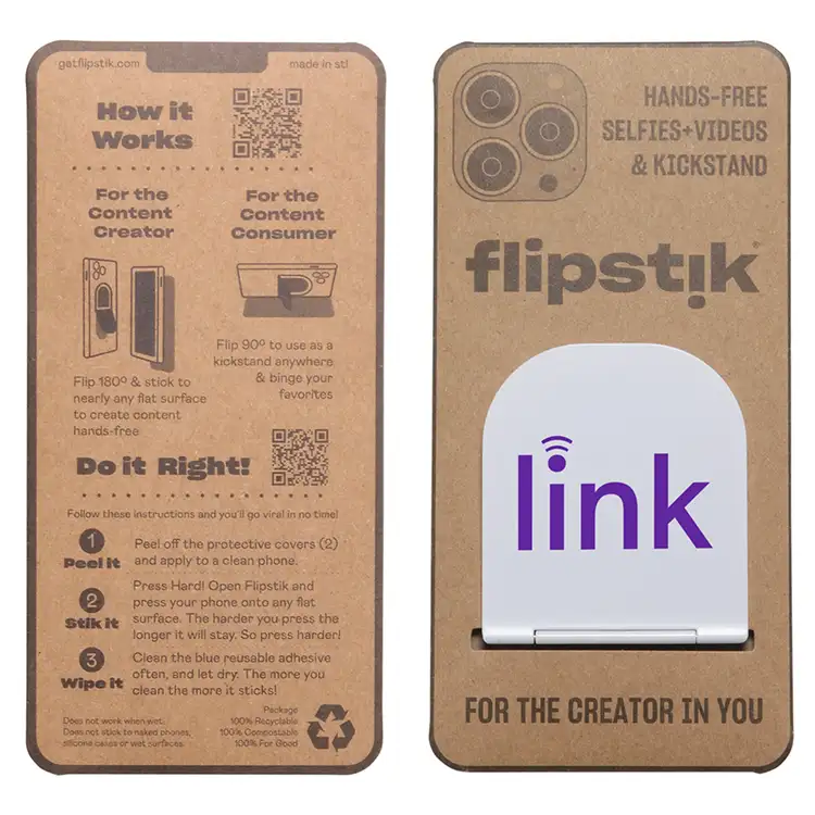 Flipstik 2.0 Hands-Free Sticky Phone Stand Monochrome #4
