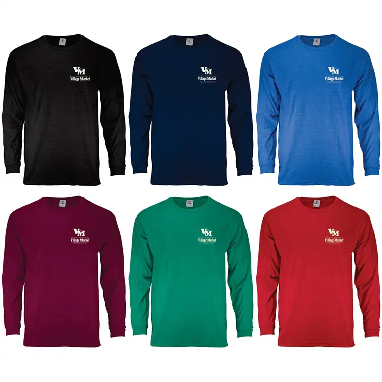 50/50 Long Sleeve T-Shirt Screen Printed