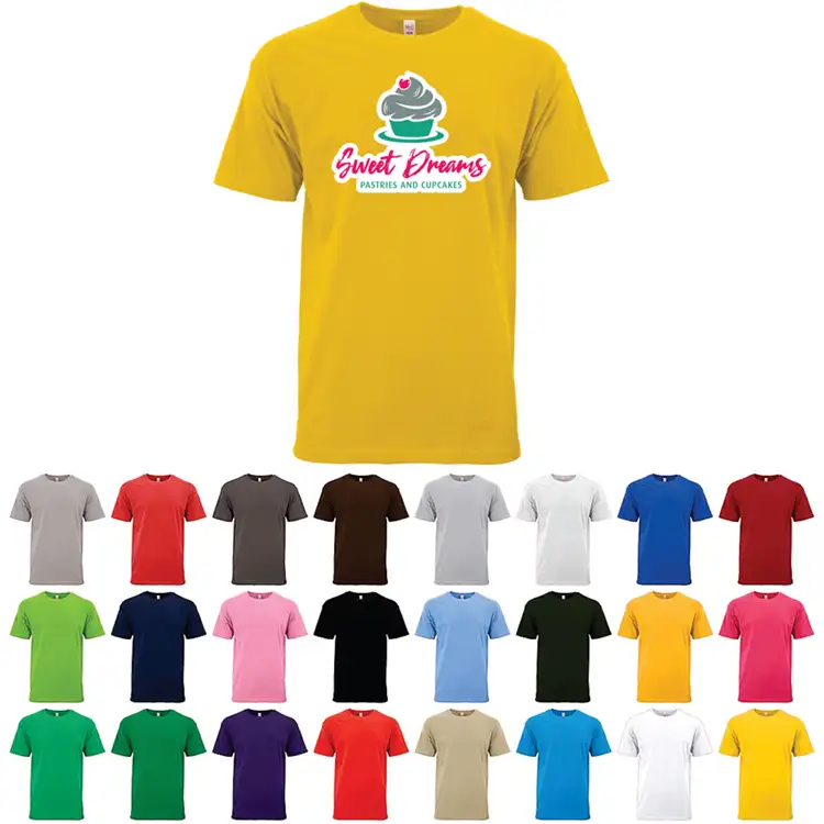 T-shirt doux M&O unisexe 100% coton pleine couleur #1