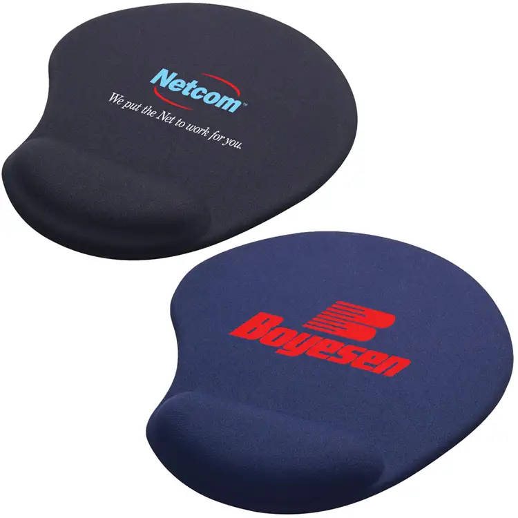 Solid Jersey Gel Mouse Pad with Wrist Rest