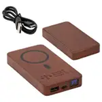 FSC Mahogany 5000mAh Power Bank with 15W Magnetic Wireless Charger