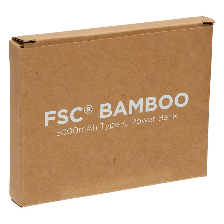 Banque d'alimentation FSC Bamboo 5000mAh Type-C #5