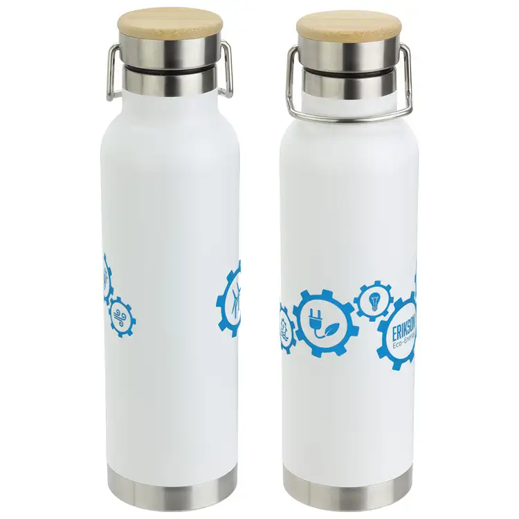 Cusano 22 oz Vacuum Insulated Stainless Steel Bottle with Bamboo Cap #2