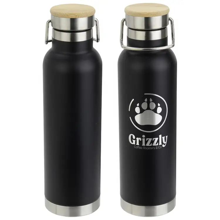 Cusano 22 oz Vacuum Insulated Stainless Steel Bottle with Bamboo Cap #3
