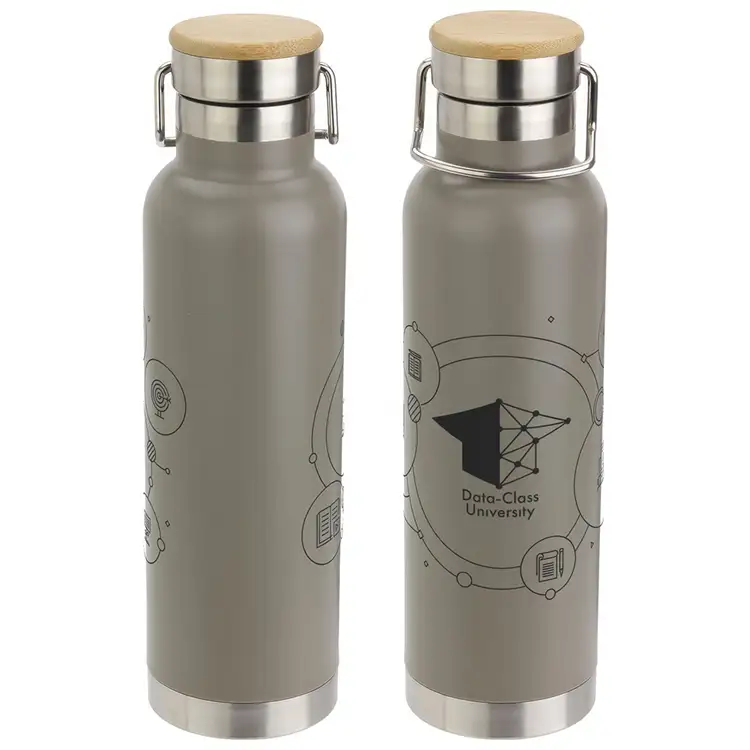 Cusano 22 oz Vacuum Insulated Stainless Steel Bottle with Bamboo Cap #5