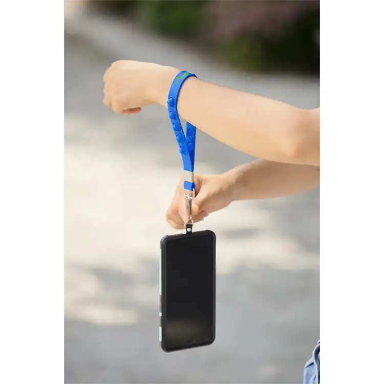 2-in-1 Push Pop Stress Reliever Phone and Keychain Wristlet #3