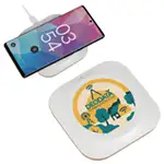 Trident 15W Wireless Charger Made With FSC Cork & Recycled Plastic