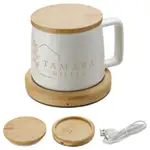 Bamboo Mug Warmer with 8 oz Ceramic Mug