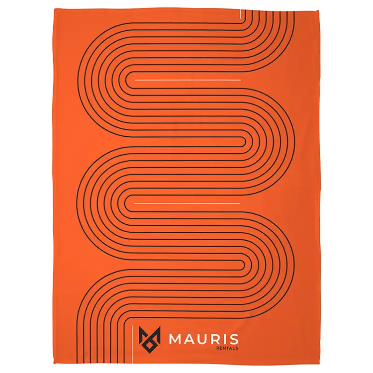 Couverture douce au toucher 50" x 60" en polyester imprimée en couleur