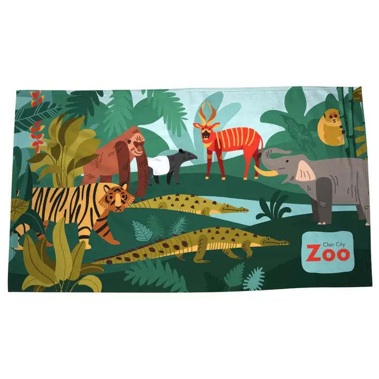 Silk Touch Beach Blanket-Towel 35" x 60" Full Color